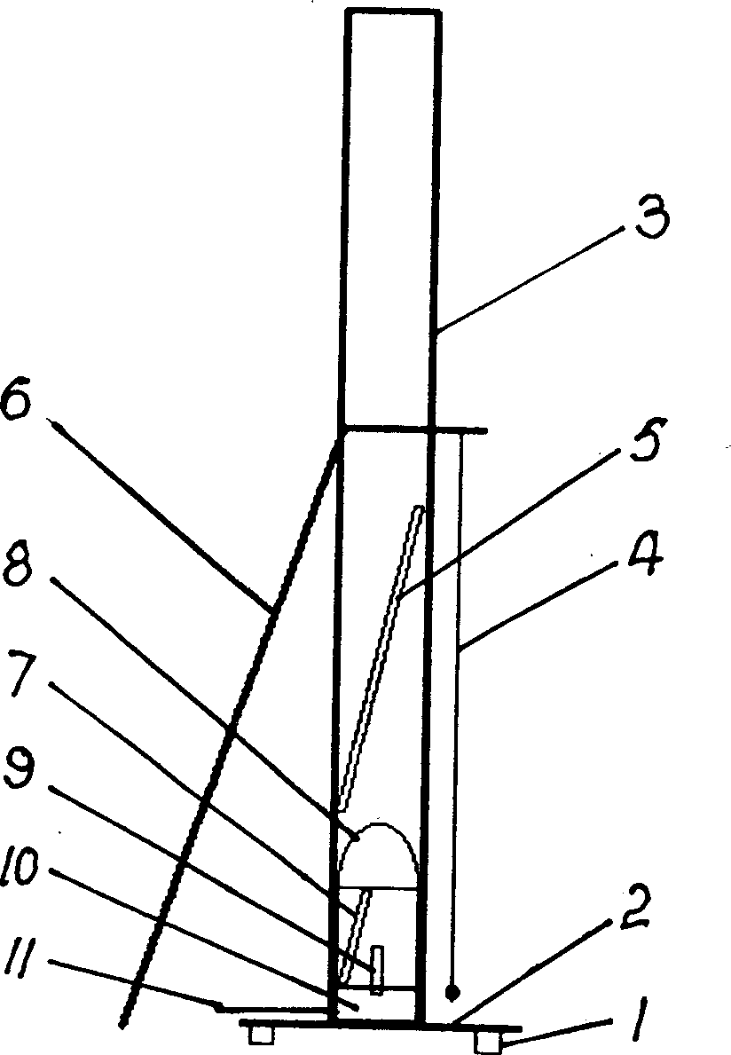 Method for caption displaying by firecracker in the sky and its launching system
