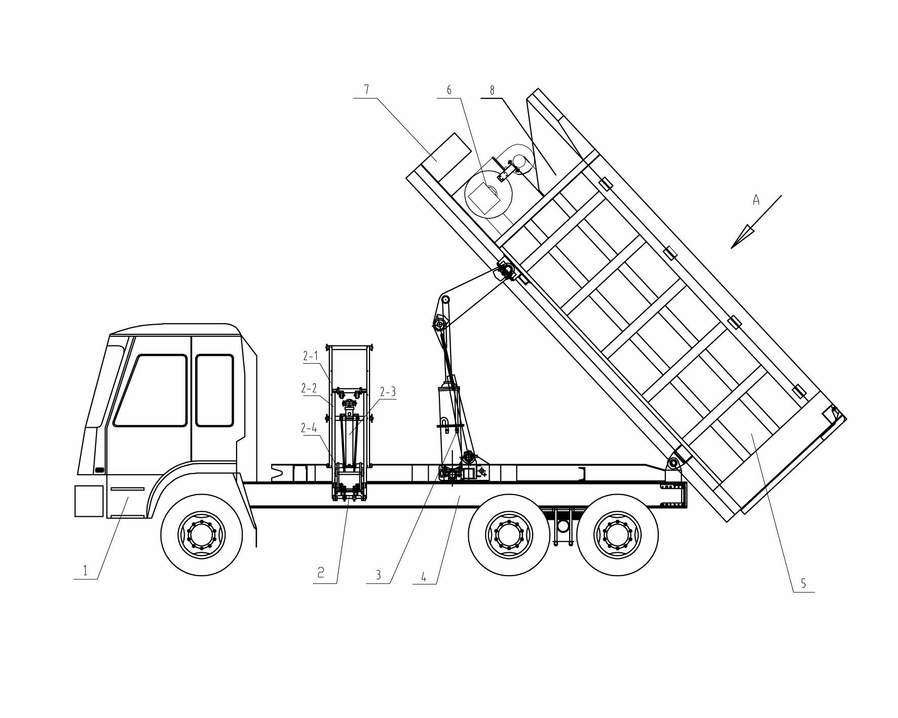 Heat insulation recycling transport vehicle for hot air circulation asphalt mixture