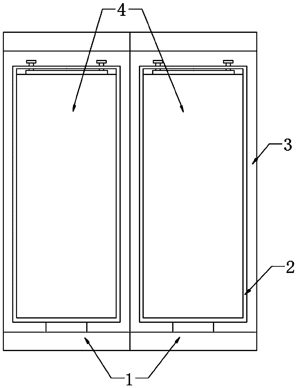 Display screen device for elevator door and channel door