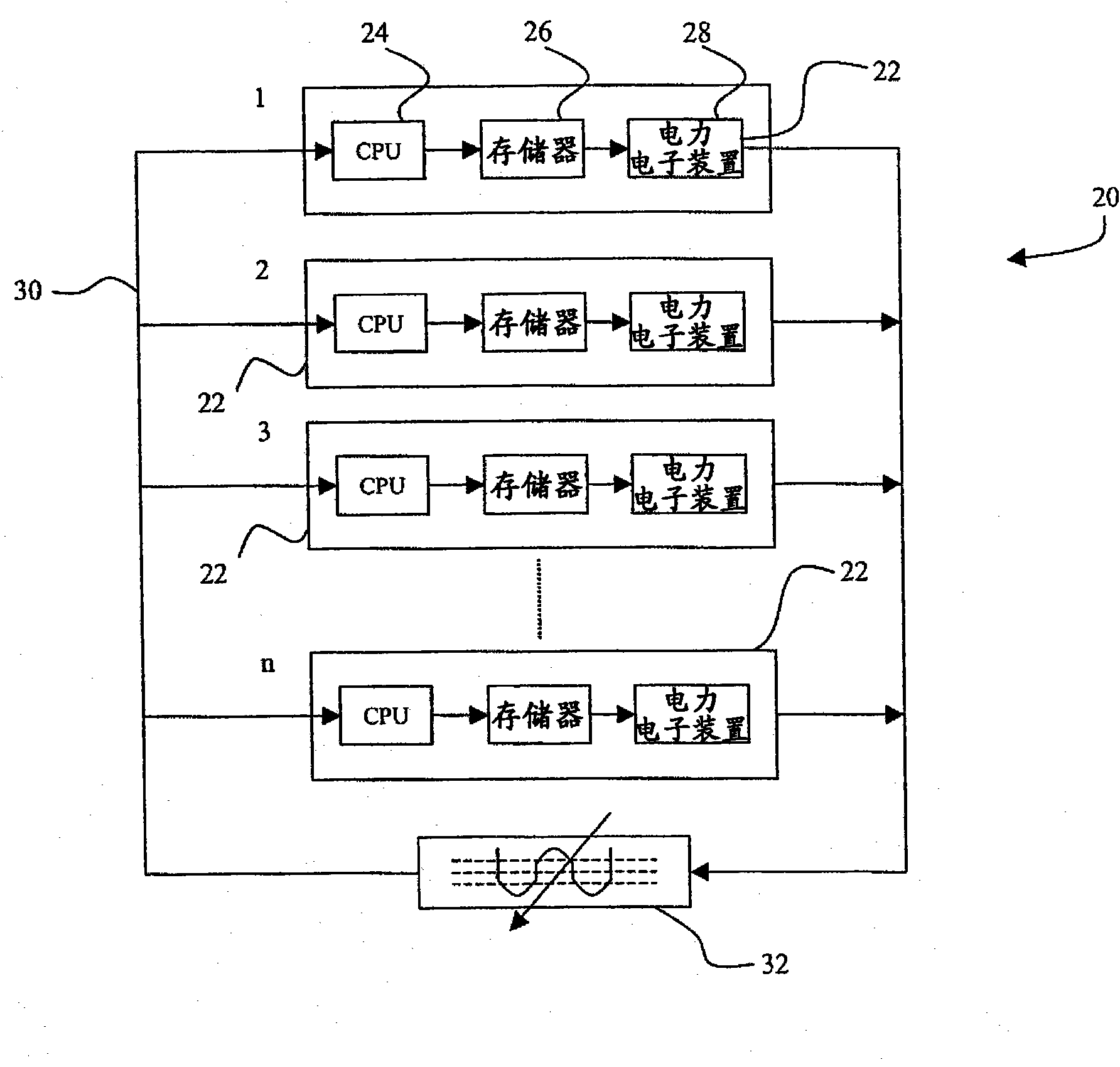 Variable flow computer cooling system for a data center and method of operation