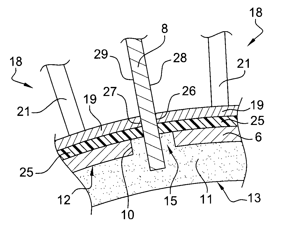 Method and tooling for assembling a guide vane stage