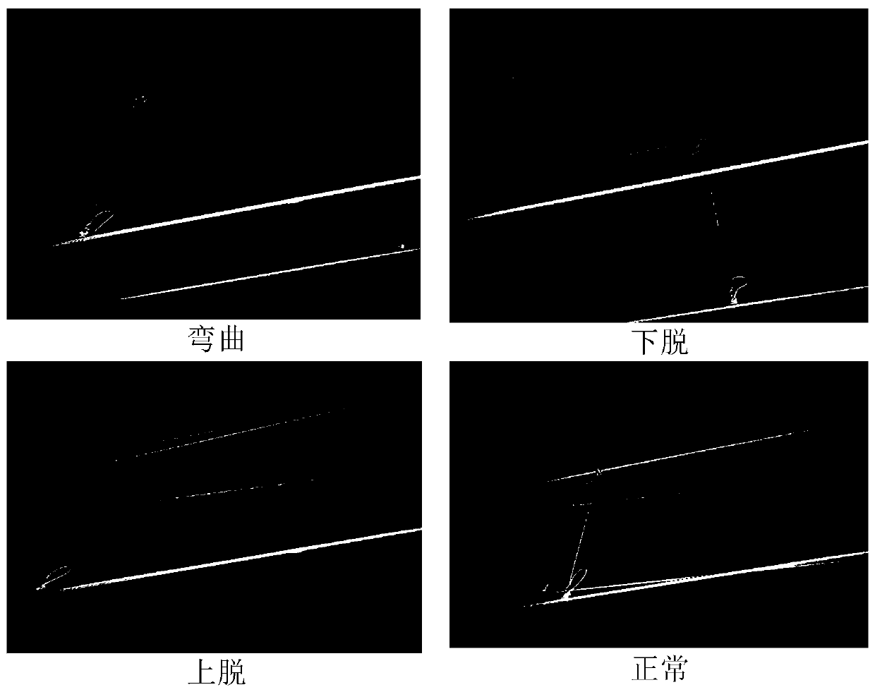 High-speed rail overhead line system stay wire defect detection method based on deep learning