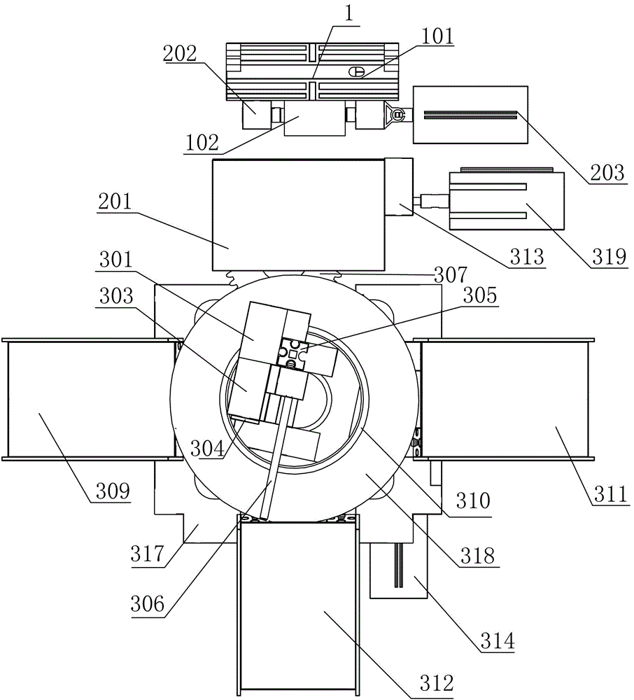 Rotary disc type cargo classifying device