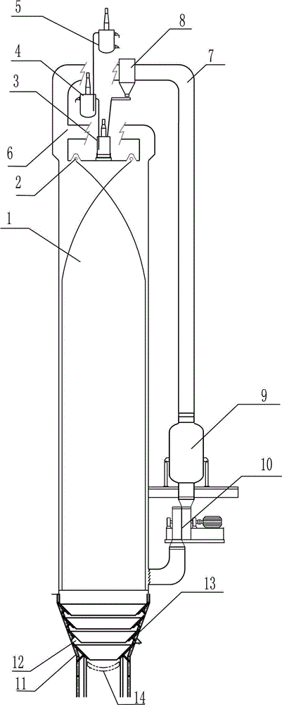 Granulating system and method thereof