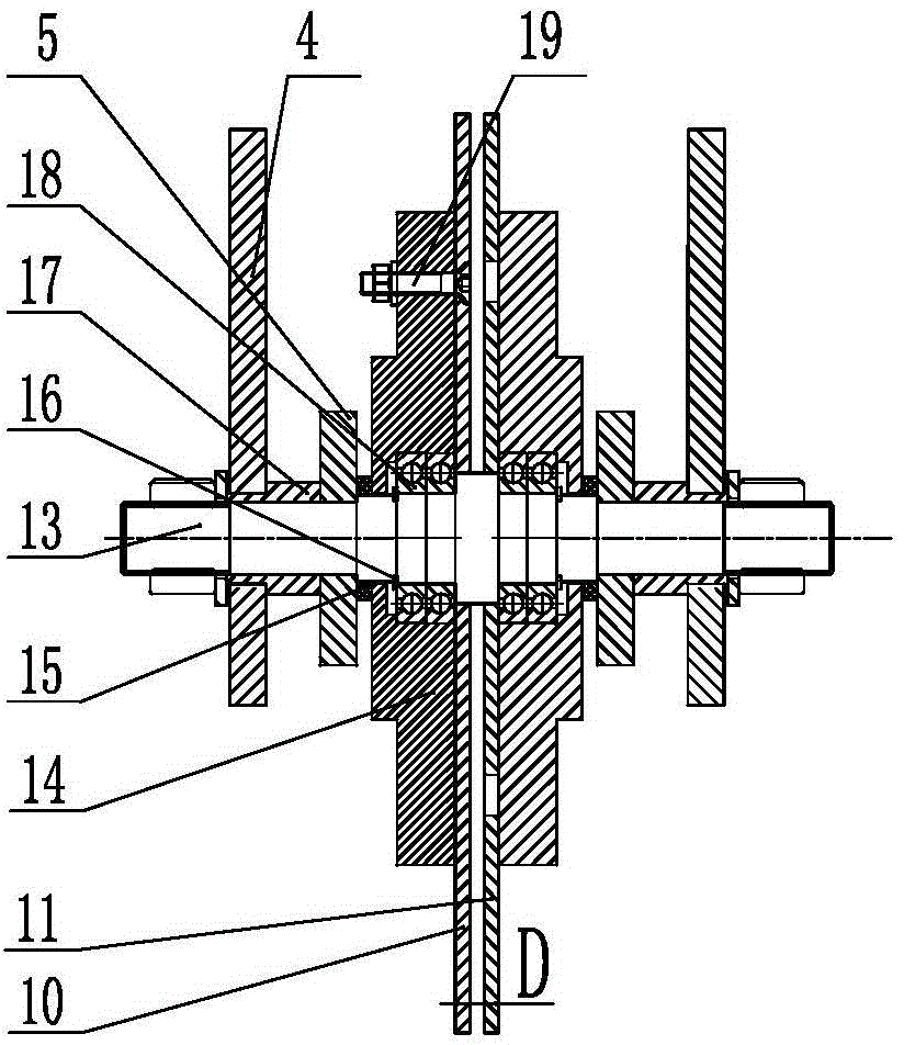 Cutting, shifting and blocking preventing device