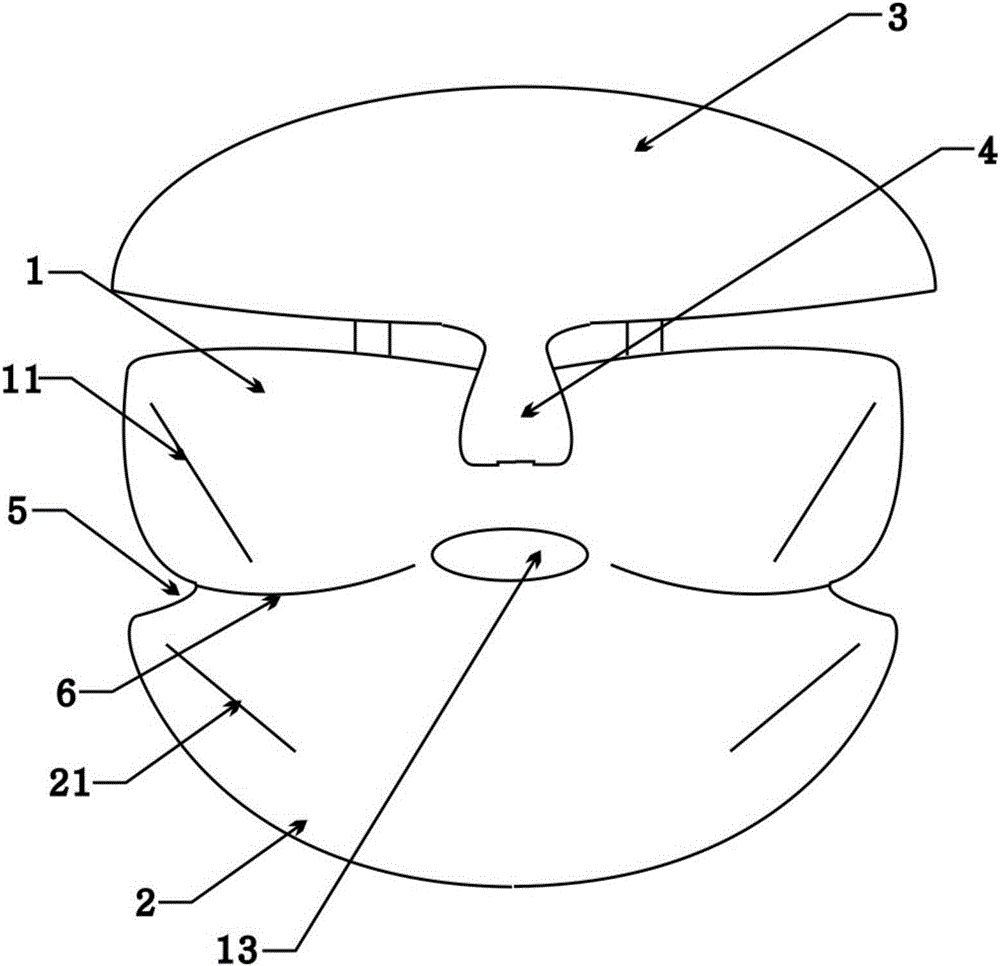 Hanger type face-lift hydrogel mask