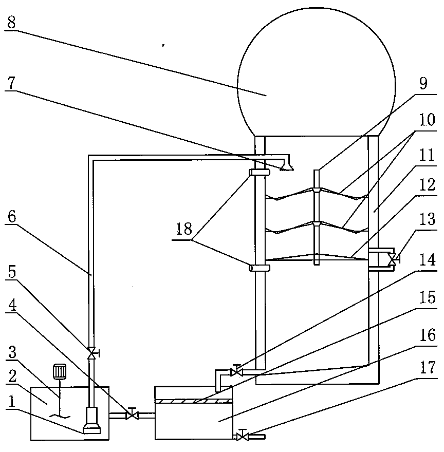 Solid phase and liquid phase integrated methane fermenting device