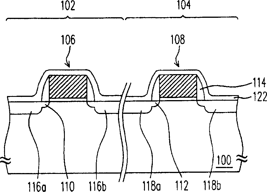Production of semiconductor component and method for adjusting component channel area lattice distance
