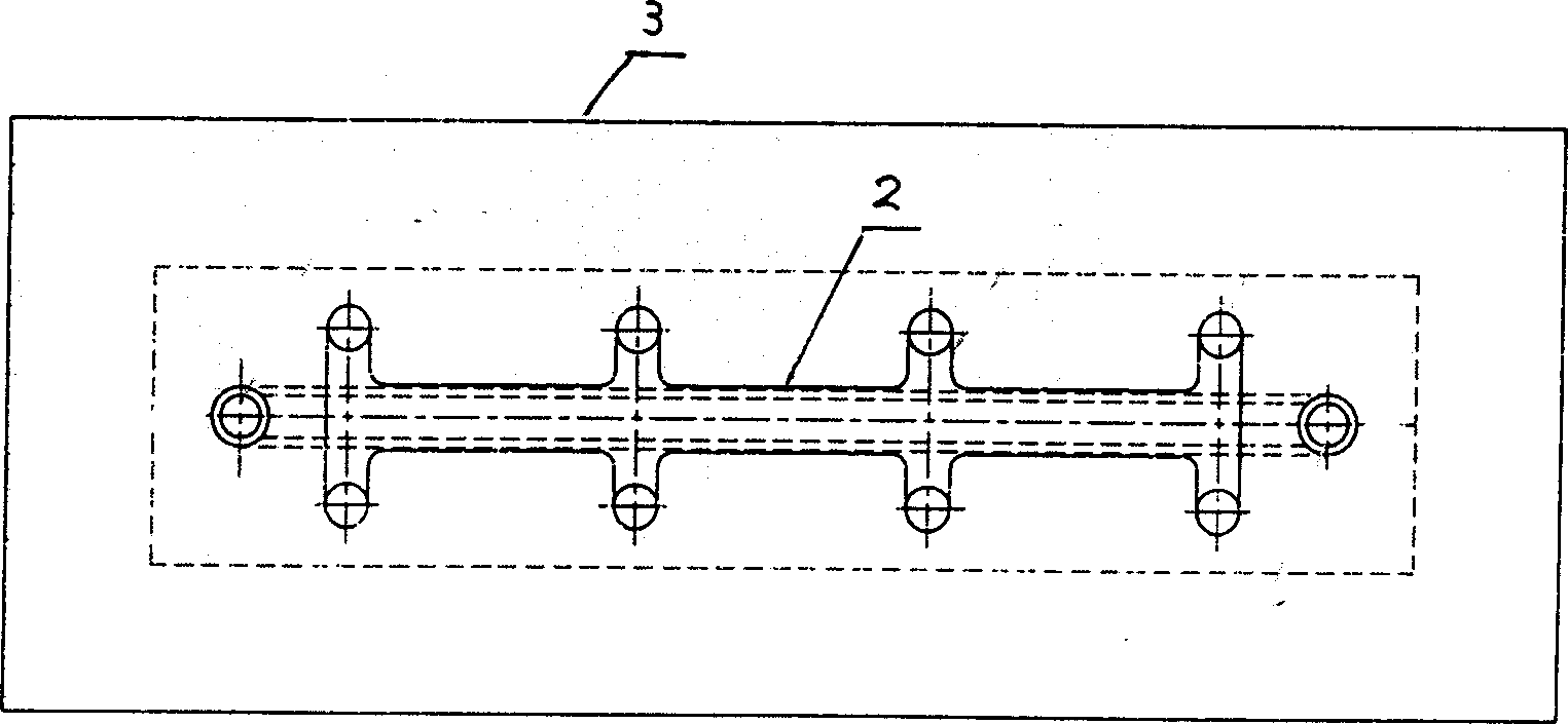 Low thermal resistance cast-iron cooling wall and manufacturing method thereof
