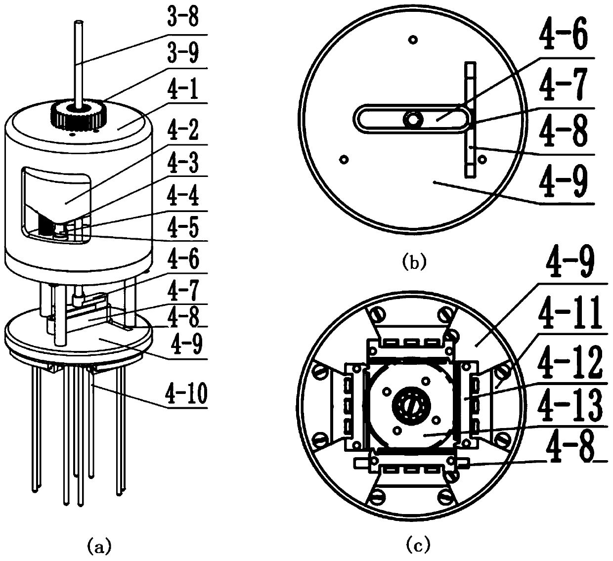 Rotary vibration coupling stirring device for preparing semi-solid blanks