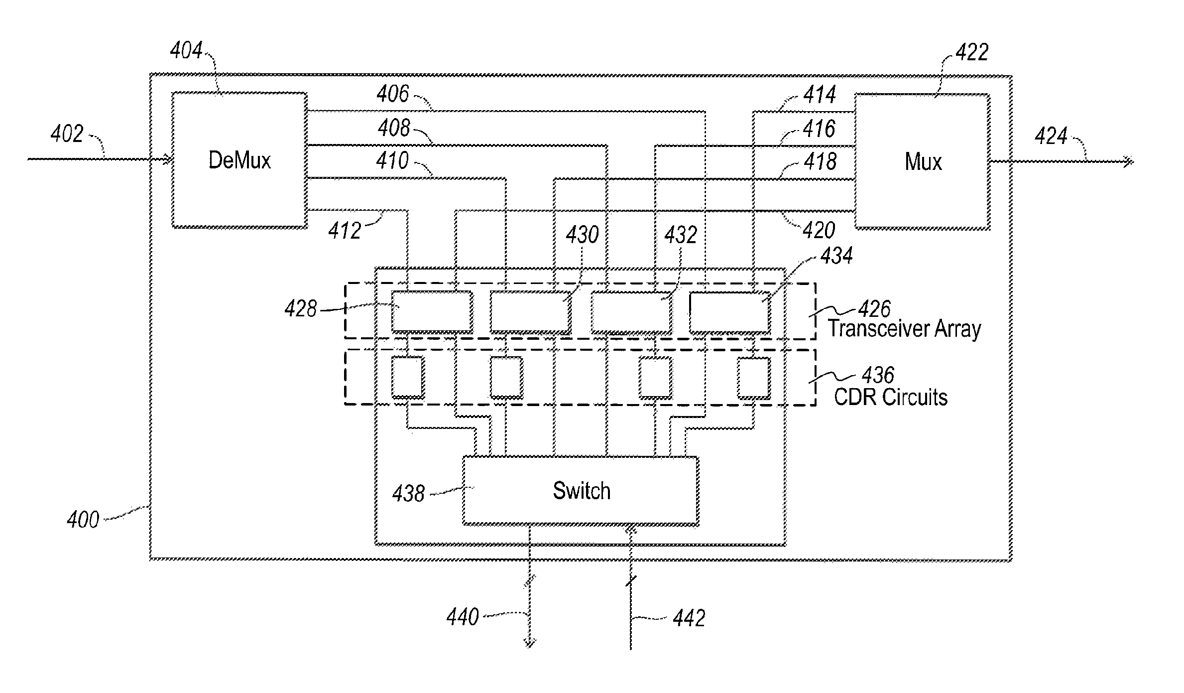 Scalable transceiver based repeater
