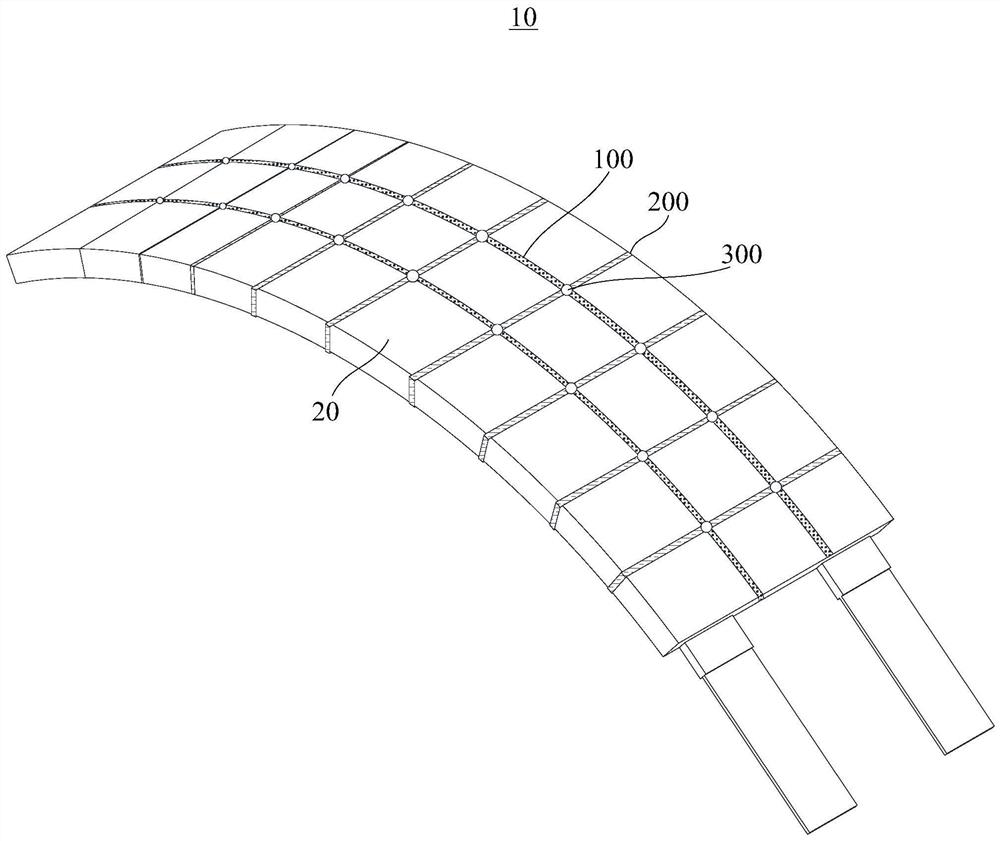 Arc-shaped battery cell with shaping structure and arc-shaped lithium battery