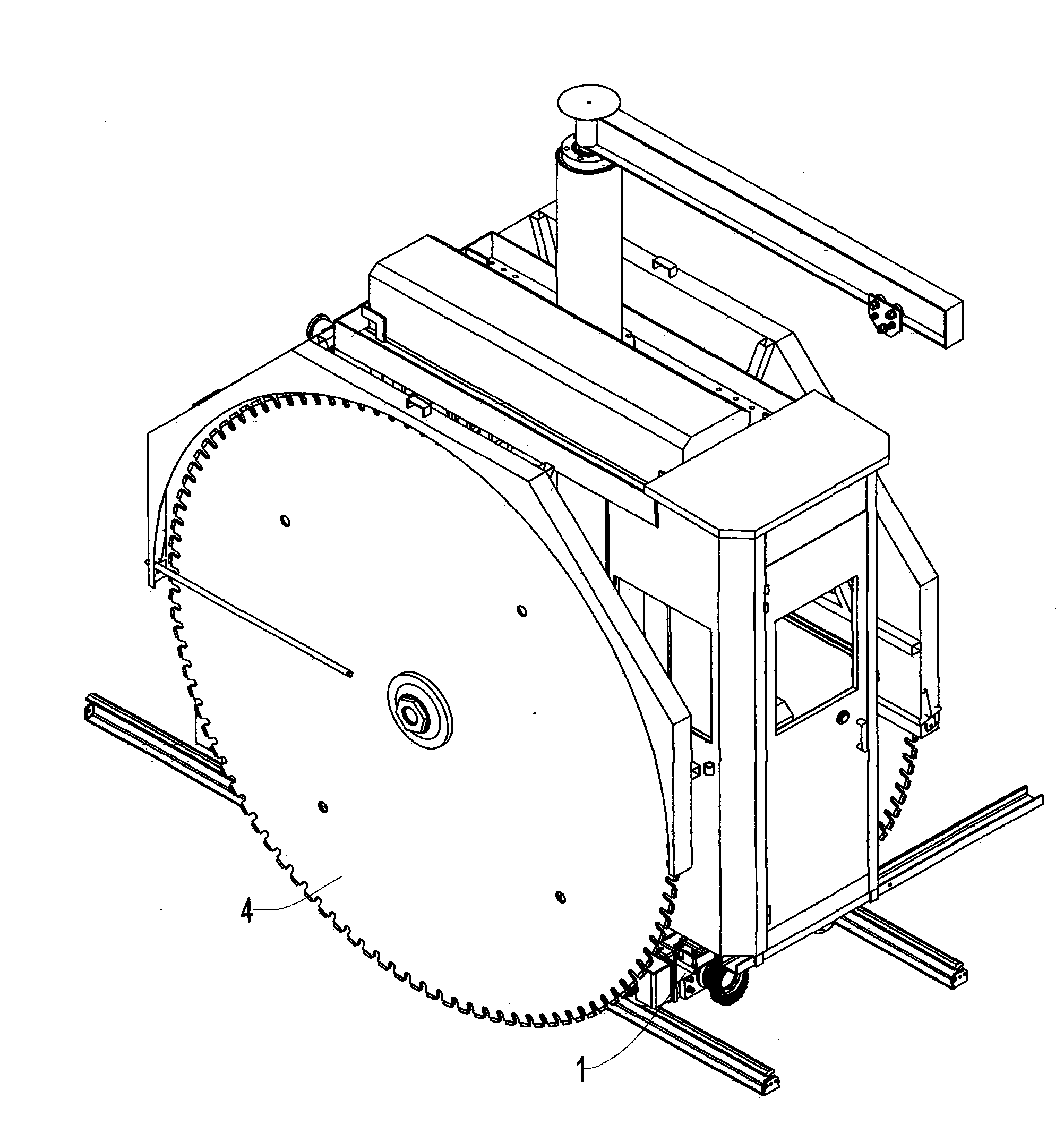 Double-assembly adjustable pitch mine quarrying machine