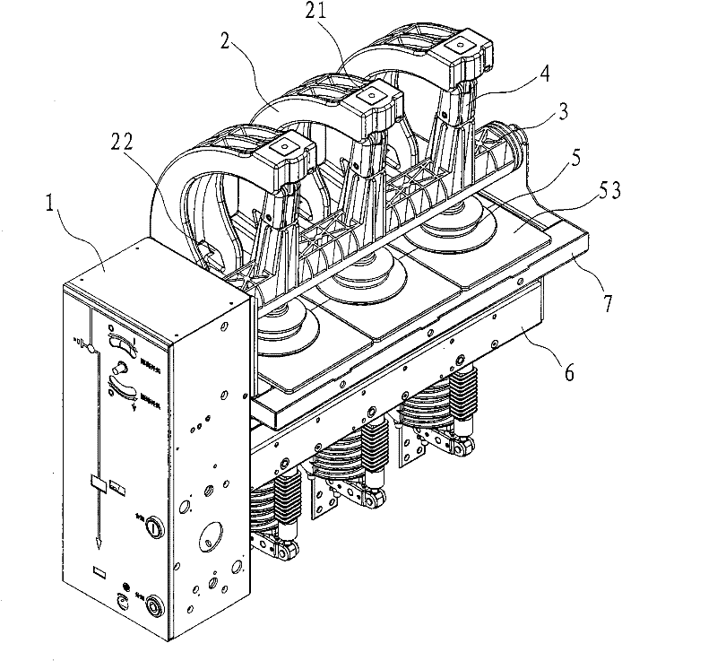 Isolation vacuum circuit breaker