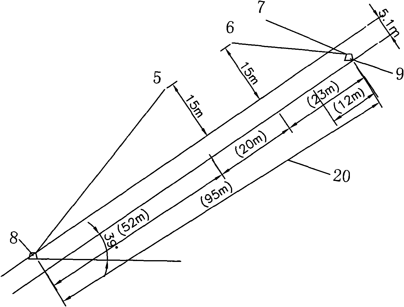 Segment pre-blasting technology for steeply dipping hard coal seam roof