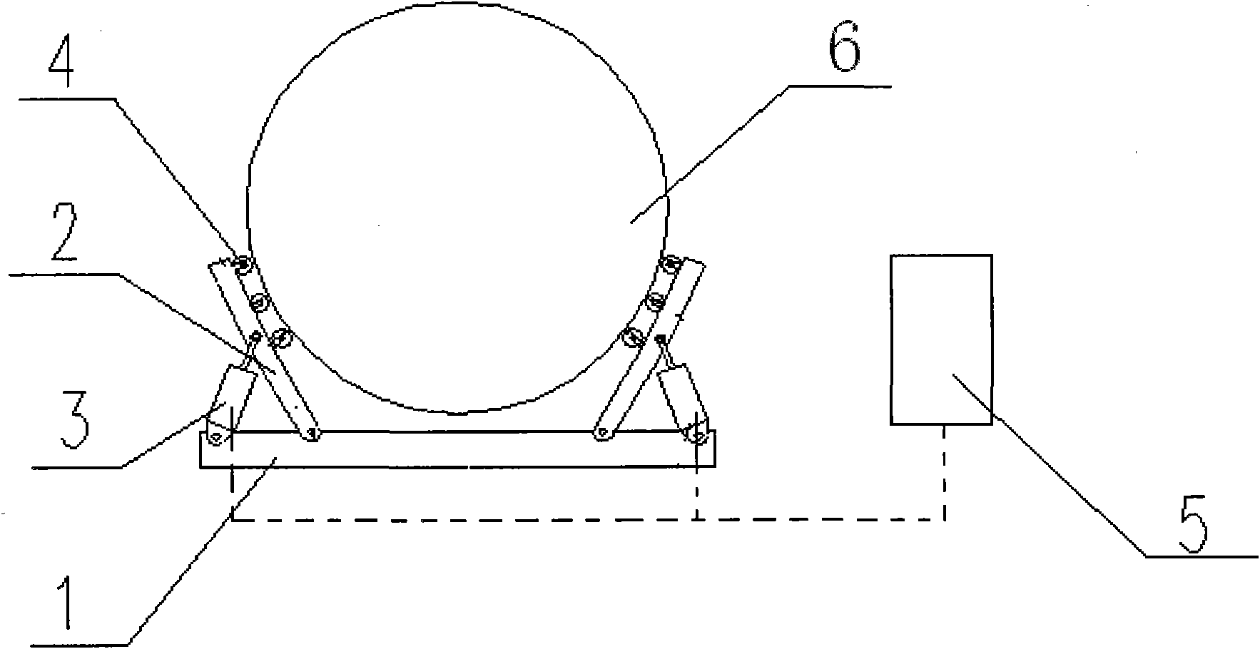 Deformed cylindrical section straightening device