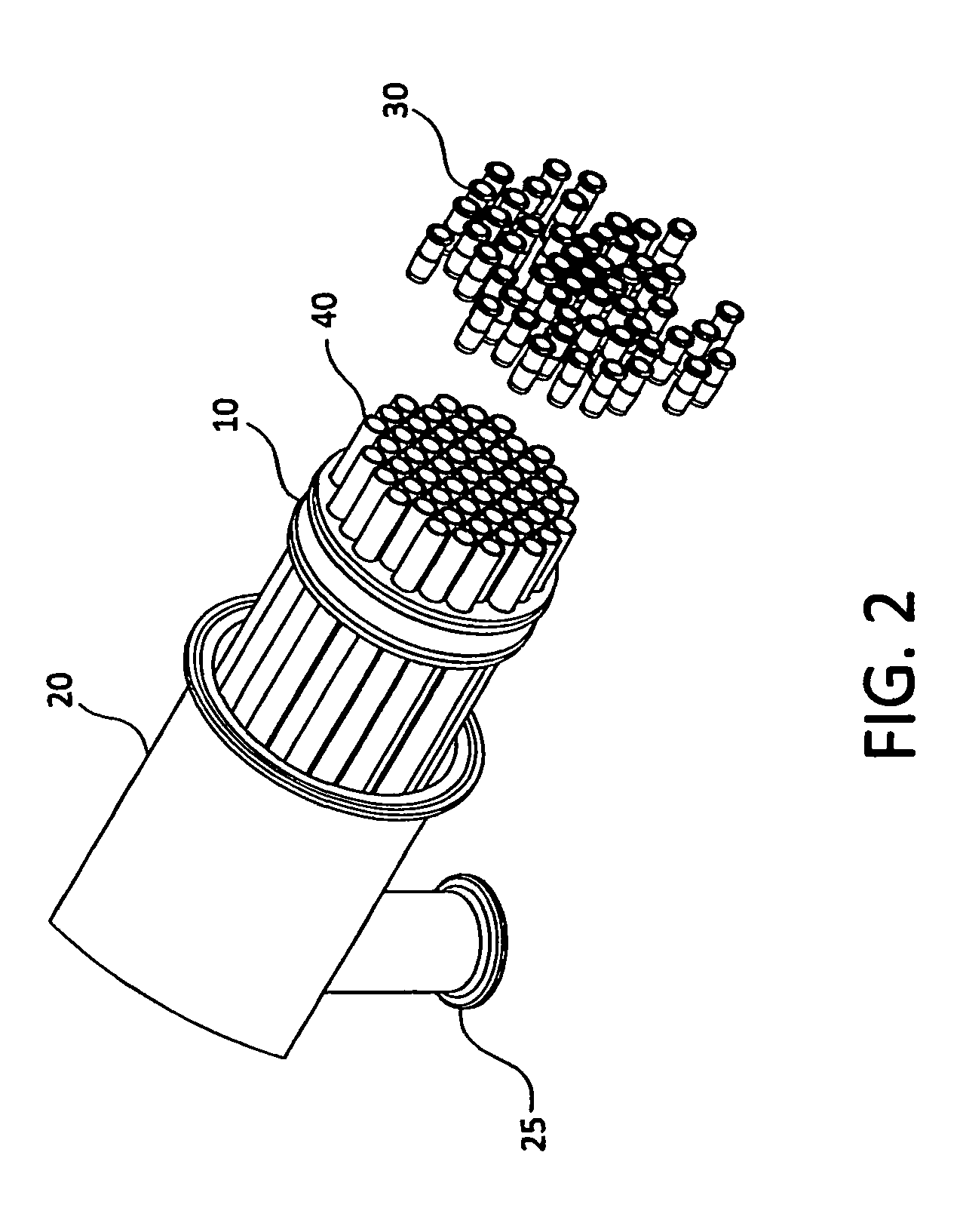 Self sealing membrane contactor with PTFE tubular membranes