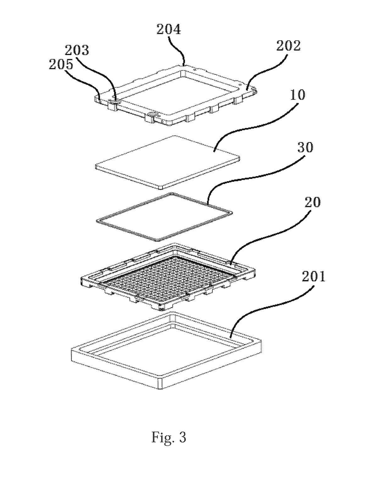 Packaging structure for waterproof LED lamp and method of making the same