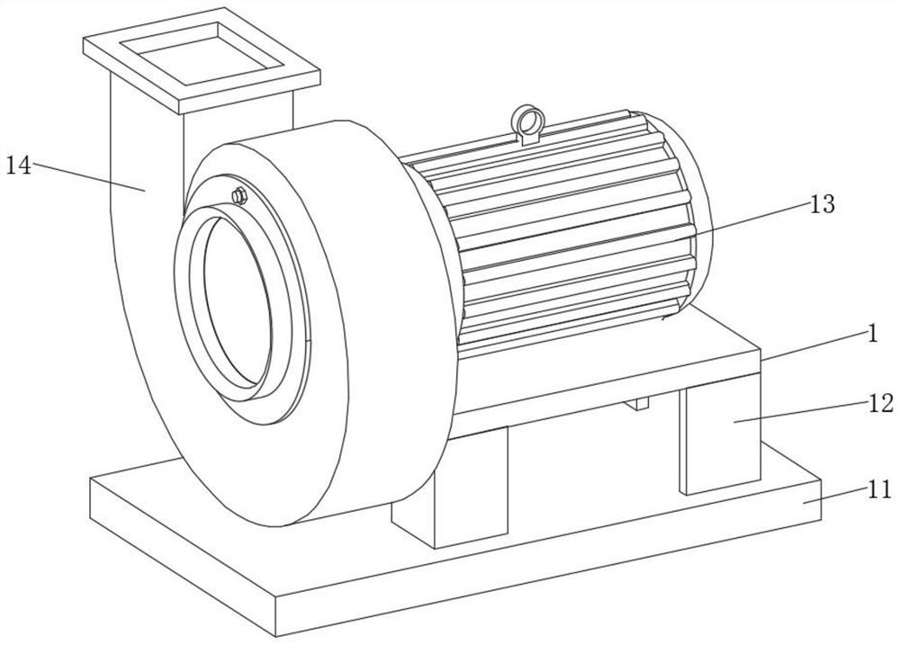 Efficient energy-saving fan for conveying medium-flow and medium-high-pressure materials