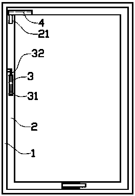 A wind self-adjusting curtain wall window