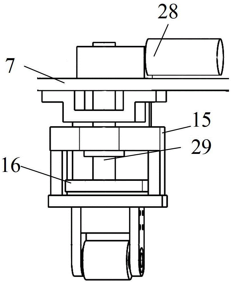 Metamorphic forming device used for material increase manufacturing