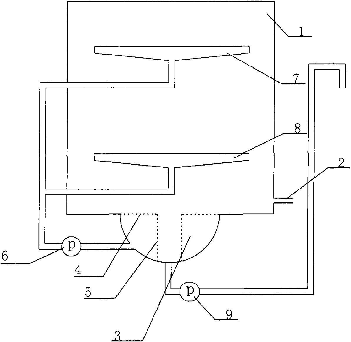 Filtering system for dishwasher
