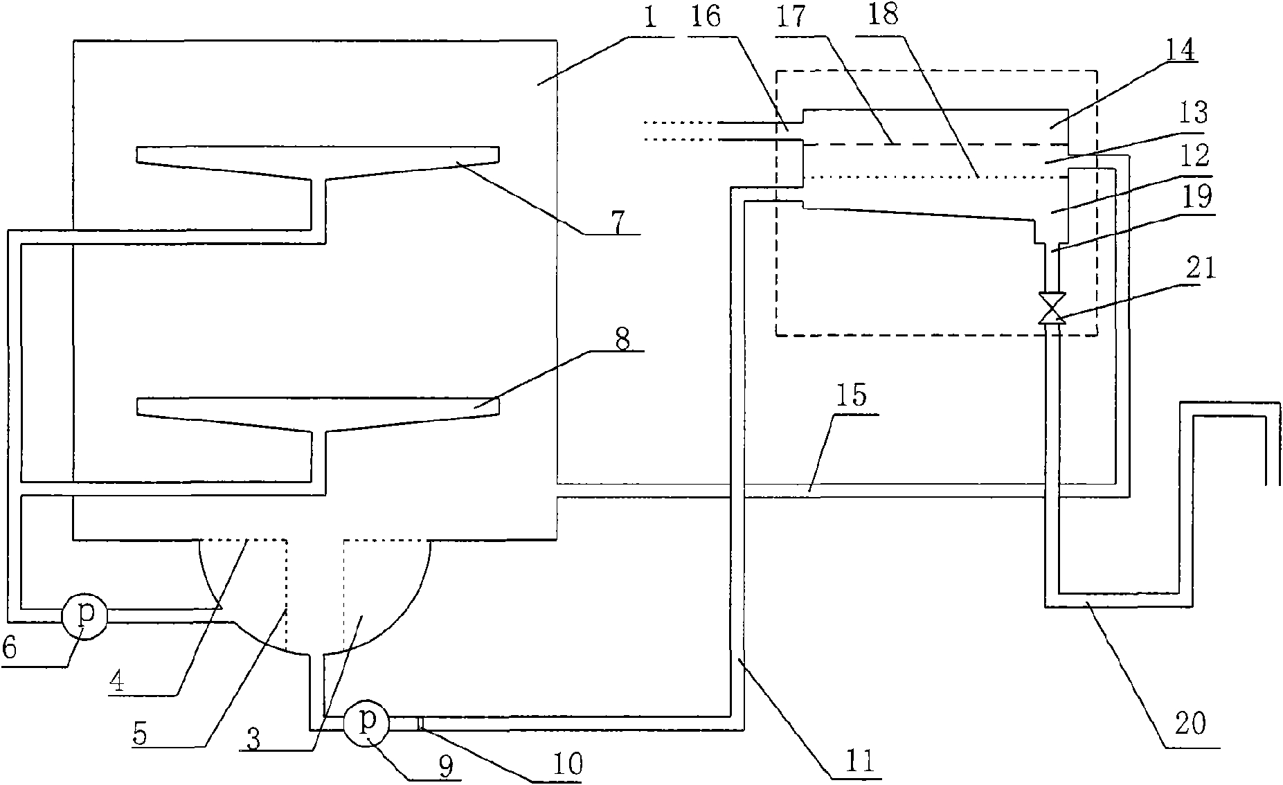 Filtering system for dishwasher