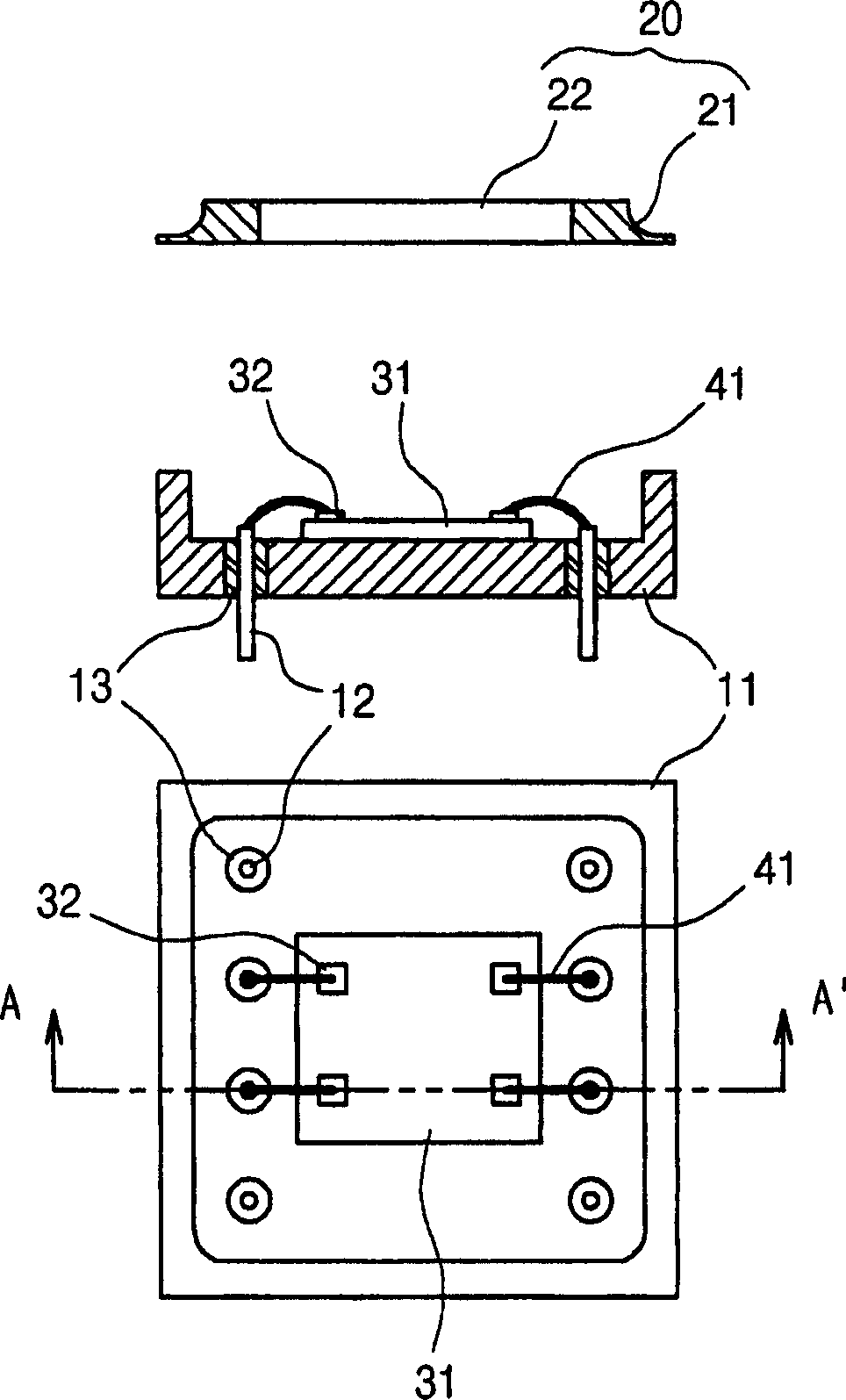 Scanning micro-mirror package, method for fabricating the same, and optical scanning device employing the same