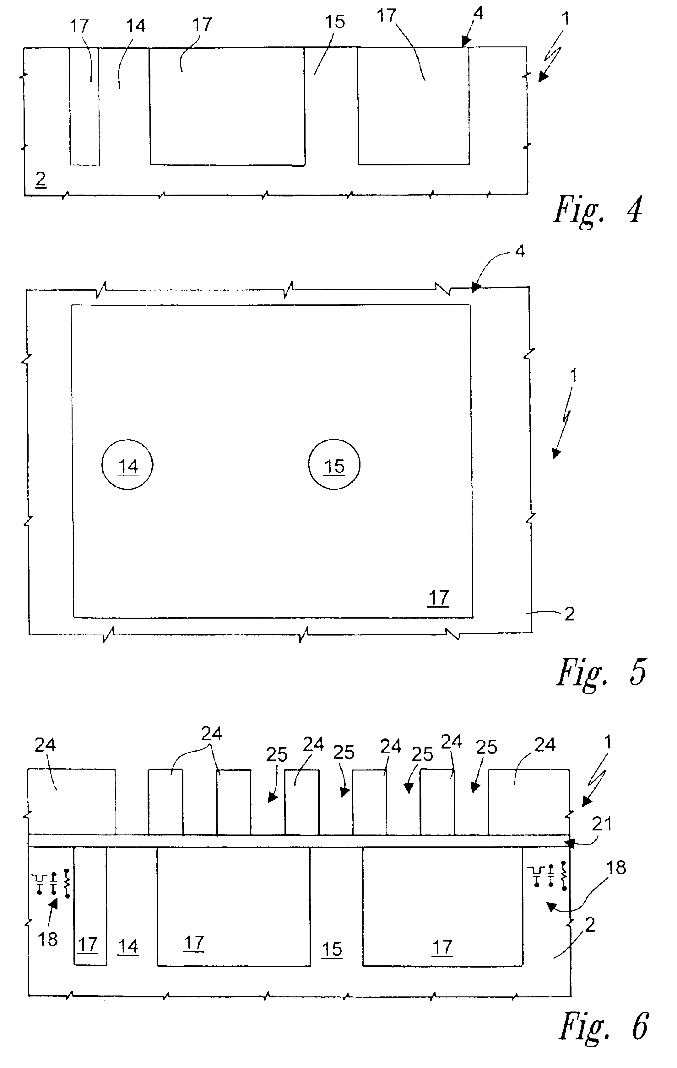 Process for manufacturing a semiconductor wafer integrating electronic devices and a structure for electromagnetic decoupling