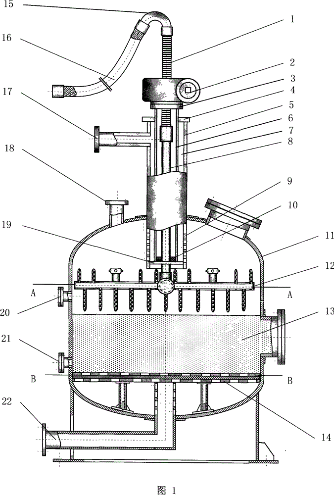 Efficient rinsing desorption technique of sand filteration tank