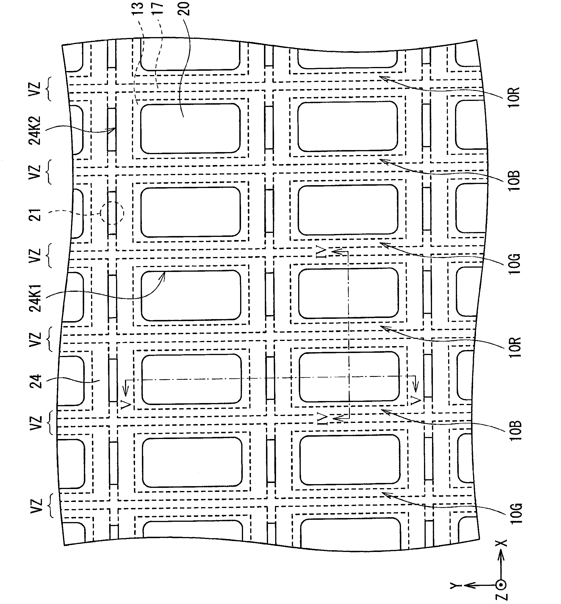 Display device and method of producing the same