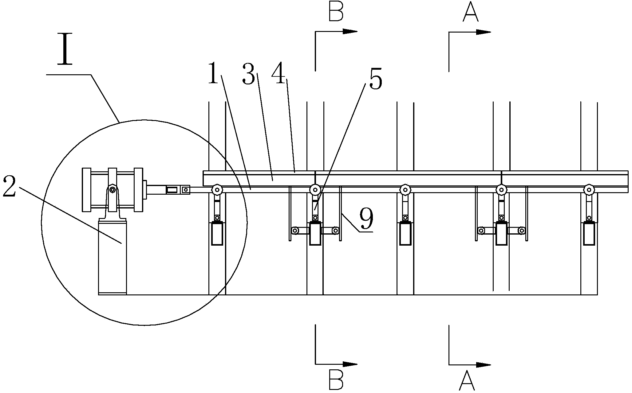 Side sealing device of thermal treatment furnace