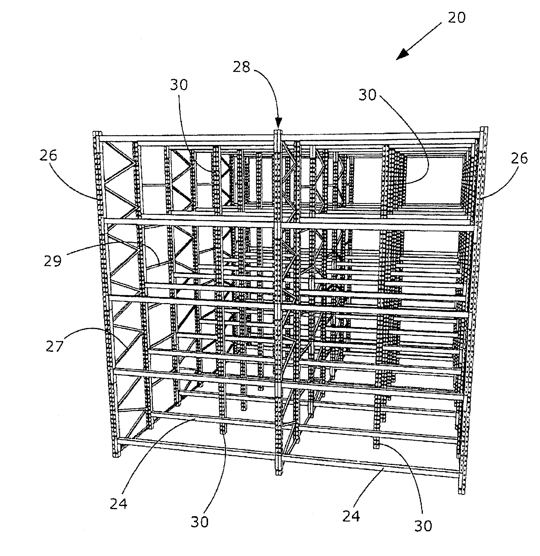 Upright support configuration for a pallet racking system