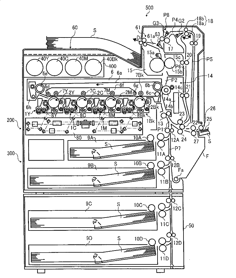 Slice material conveying device and image forming device