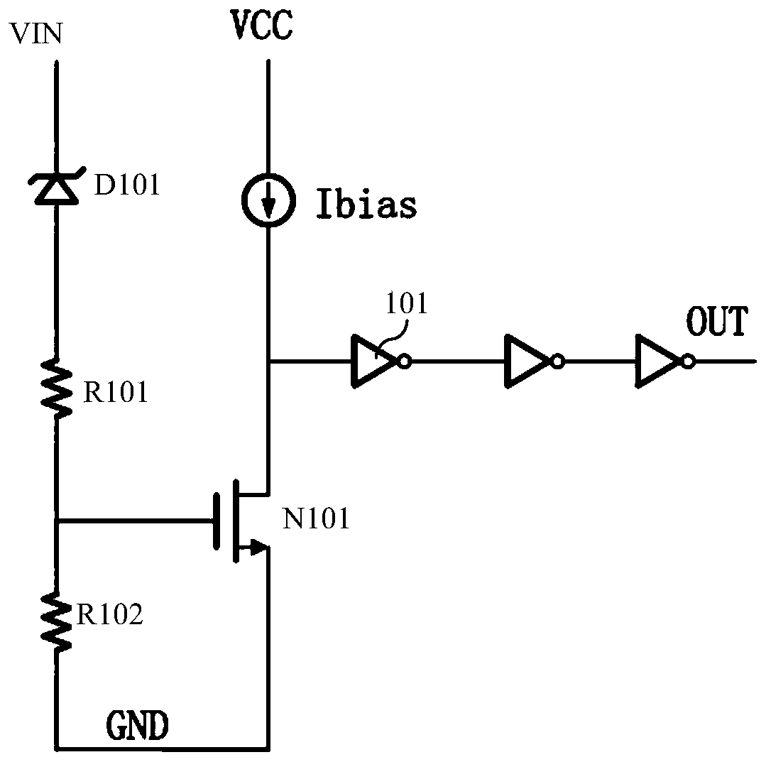 Use the voltage detection circuit on io