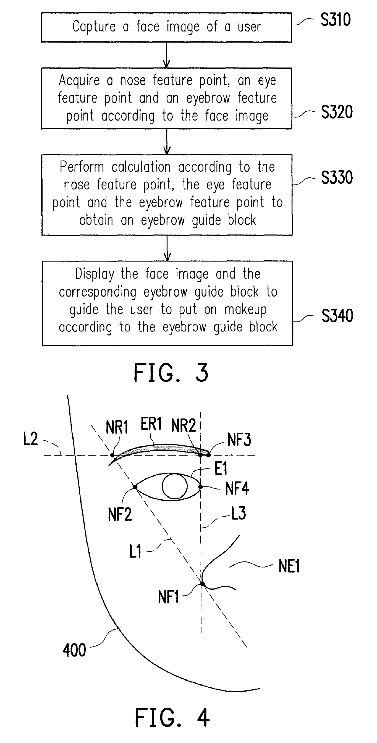 Eyebrow shape guide device and method thereof