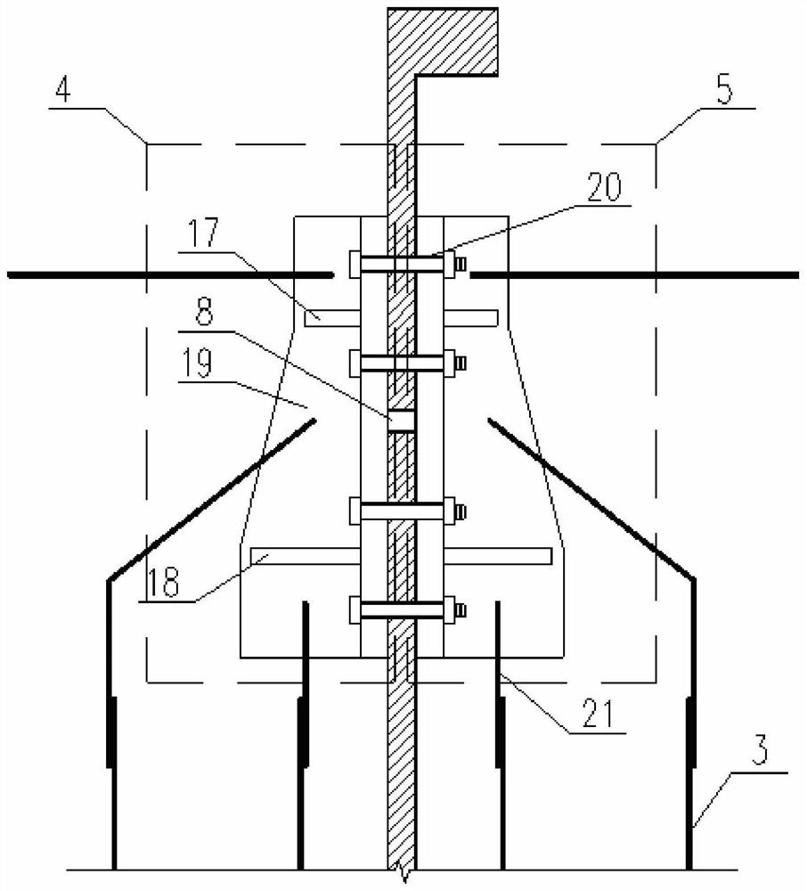 A local reinforcement device and reinforcement method for the foundation ring of a wind power generating set