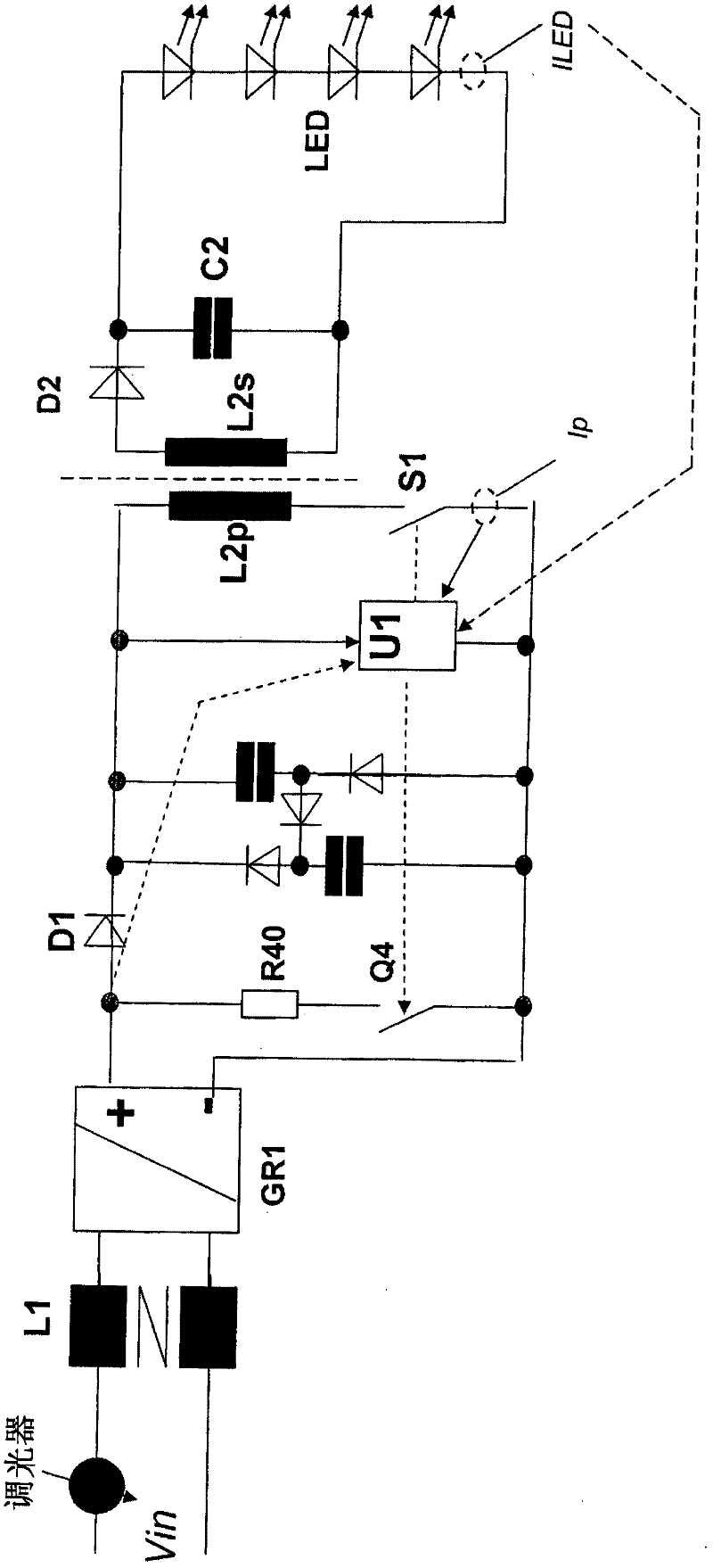 Drive circuit for a led