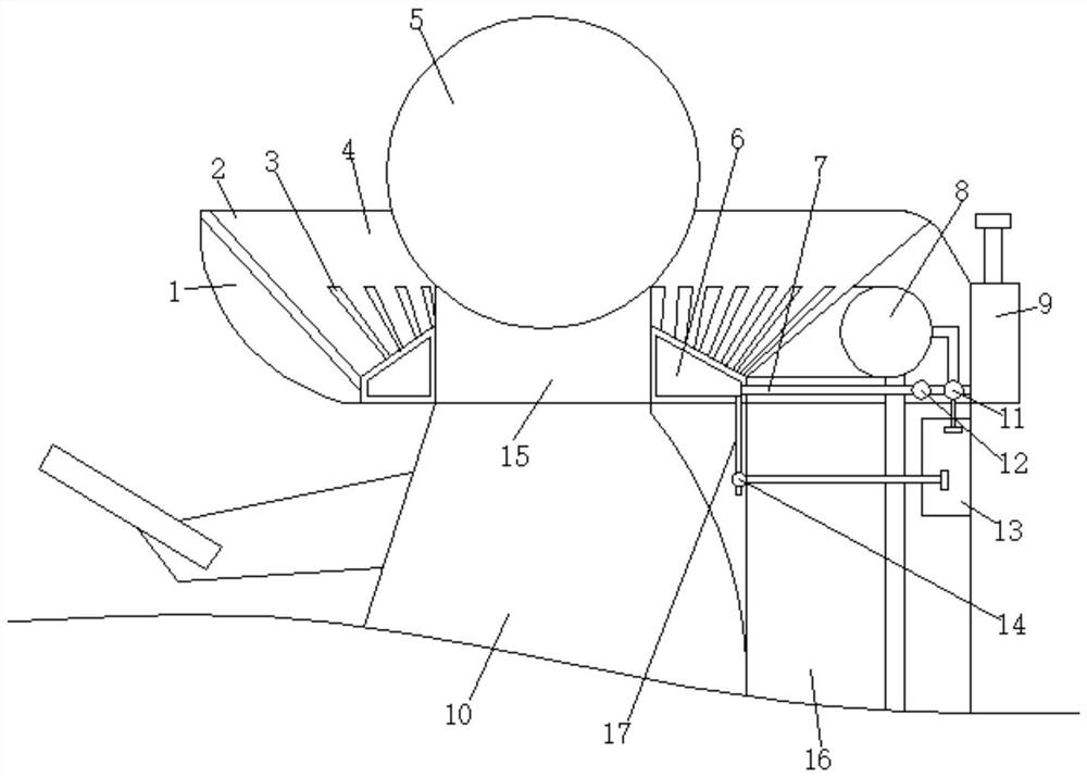 Hair recovery device for hairdressing