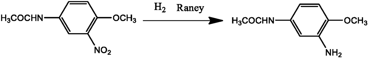 Preparation method of 2-amino-4-acetamino anisole