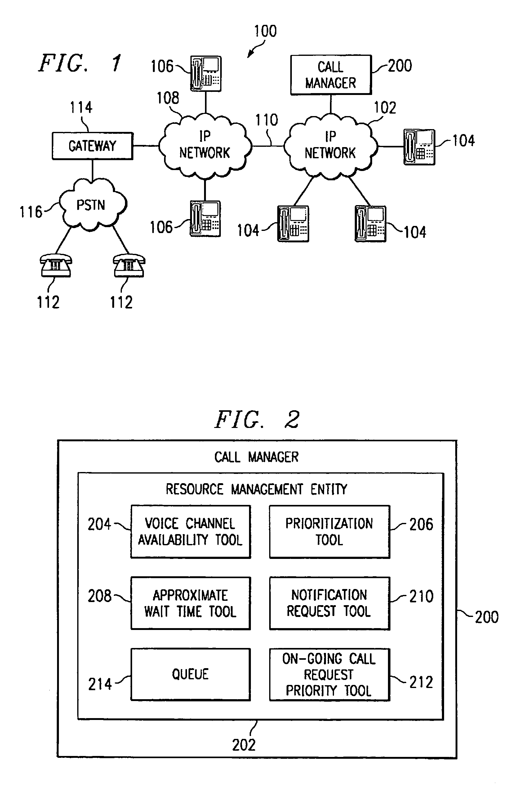 Method and system for managing call requests in a limited bandwidth environment