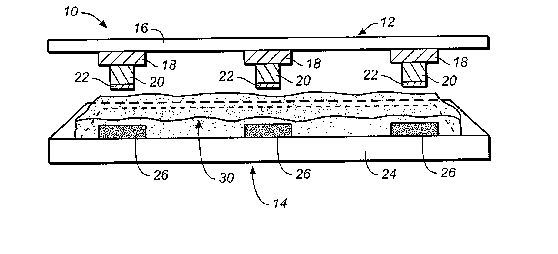Interconnect assembly and z-connection method for fine pitch substrates