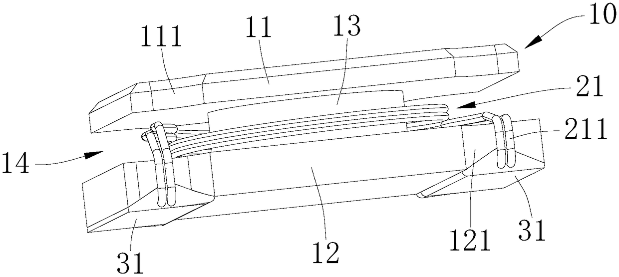 Large-power wire-wound plate type inductor