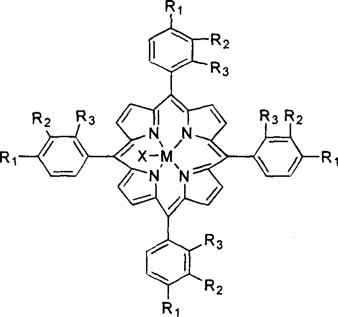 Process for preparing aldehyde and alcohol by selective catalysis air oxidation of toluene and substituted toluene