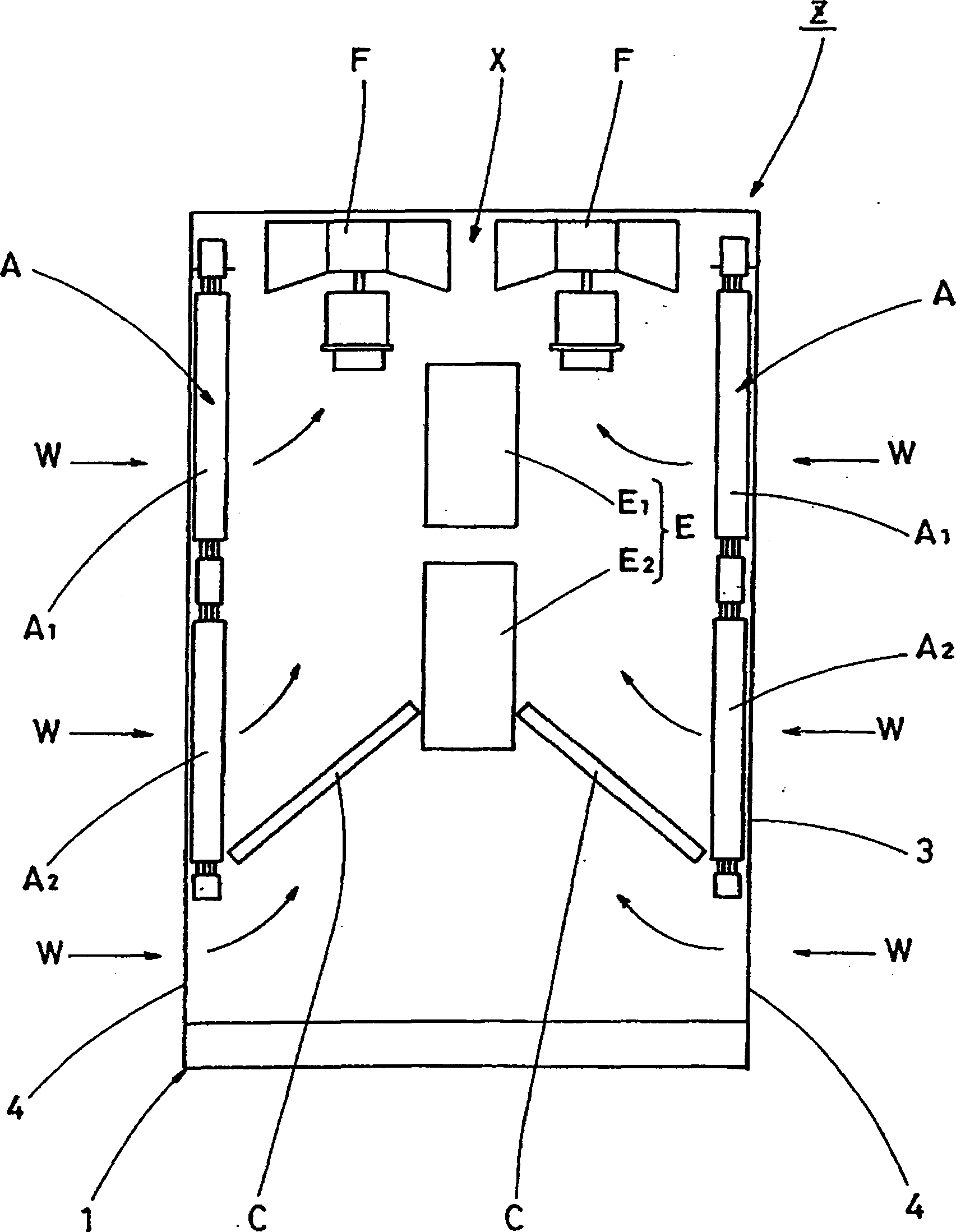 Air-cooled absorption type refrigerating plant