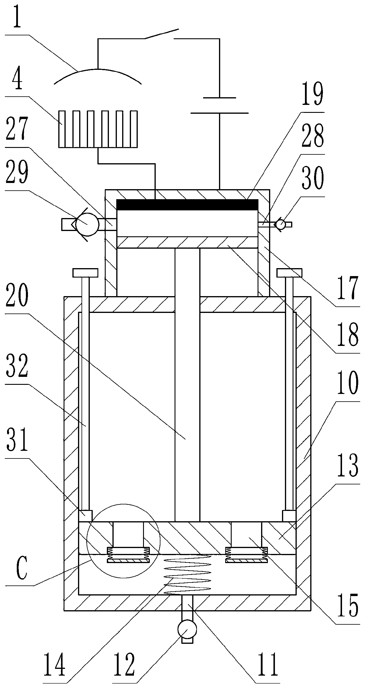 A real-time monitoring oiling device for top rollers of draw frame