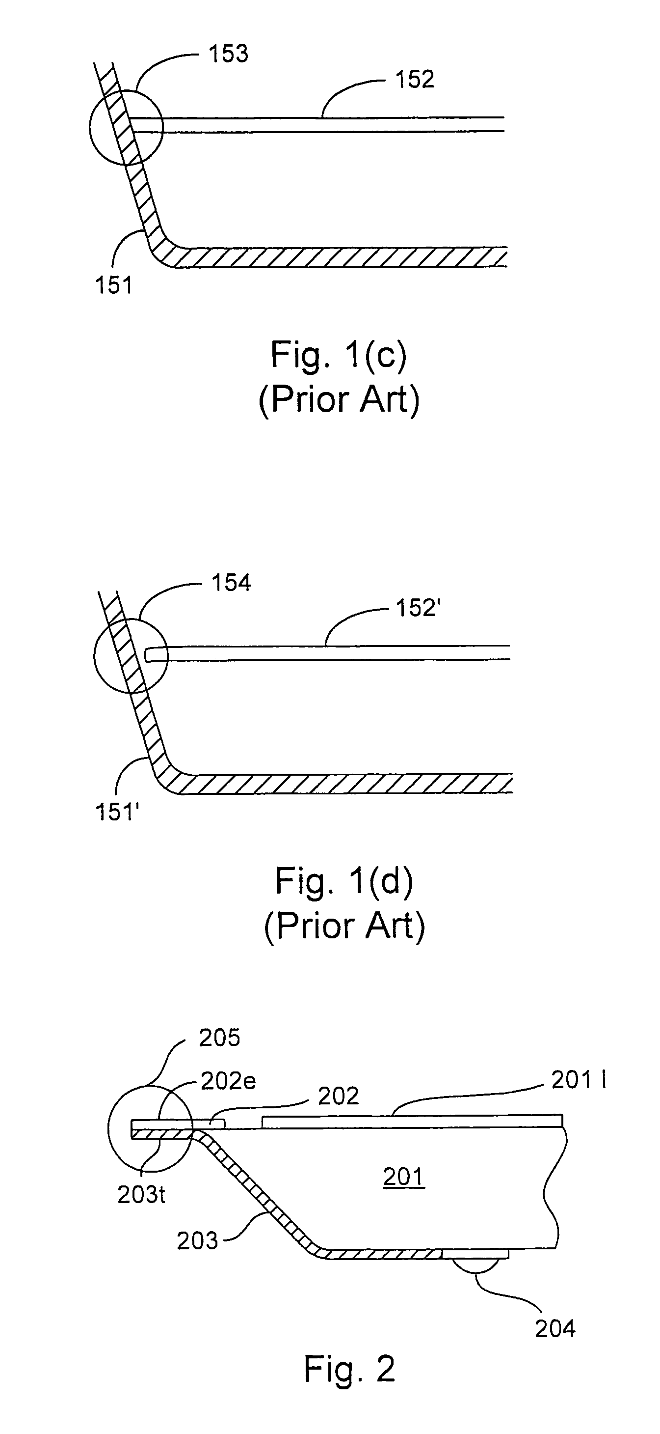 Electrical die contact structure and fabrication method