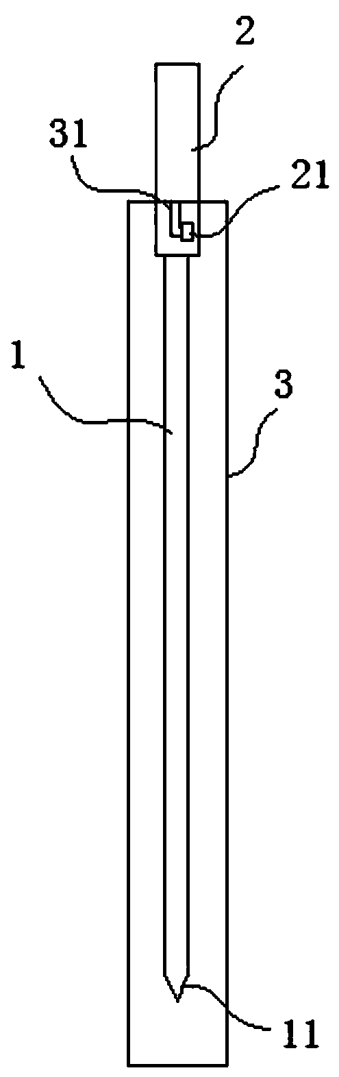 Needle structure for acupuncture treatment
