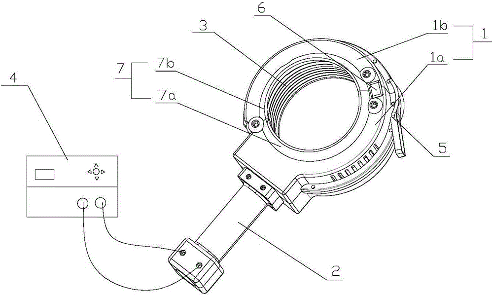 Electromagnetic heating fusion welding fixture for steel-plastic composite pipe