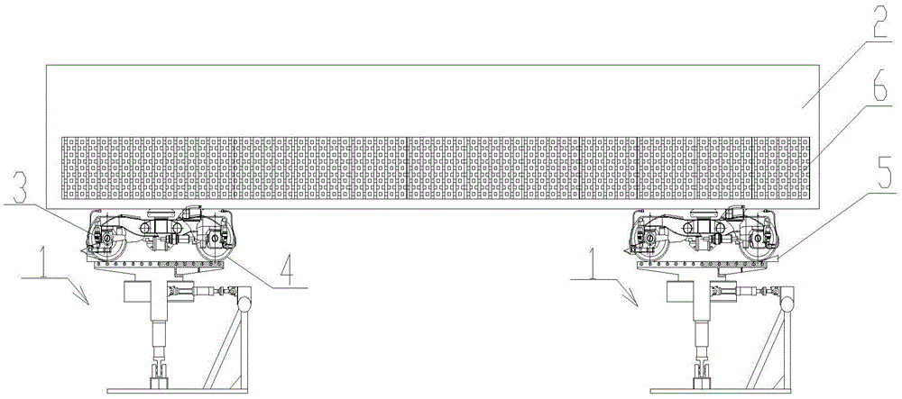 Test method for rail vehicle compliance coefficient